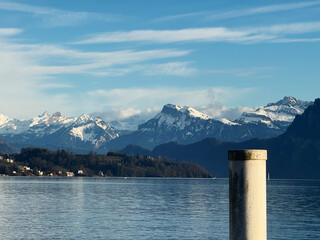 Breathtaking Views of Lake Lucerne in the Heart of Switzerland. High quality photo