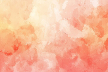 Obraz premium Abstract watercolor background blending warm hues of orange and pink, ideal for creative projects
