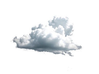 White clouds isolated on blank background, clouds set on transparent background