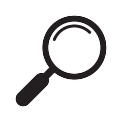 Magnifying glass icon, magnifier icon.