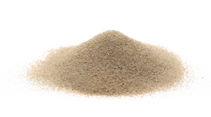 sand pile isolated on white background