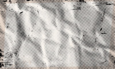 Abstract Dotted Halftone Retro Paper Print Texture Vector Background