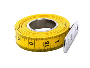 Isolated Yellow Measuring Tape
