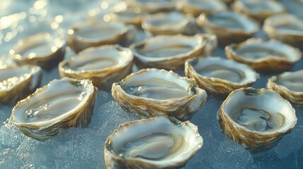 Fresh Oysters on Ice: A Culinary Delight