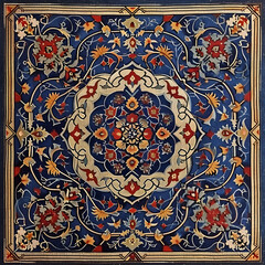 Intricate Ottoman Patterns Showcasing Cultural Heritage in Geometric and Floral Motifs