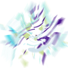 Obraz premium An abstract transparent iridescent color blur design element.