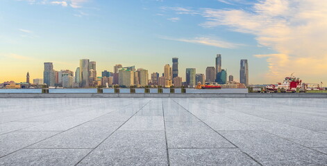 Fototapeta premium skyline city building landscape cityscape street travel united states 