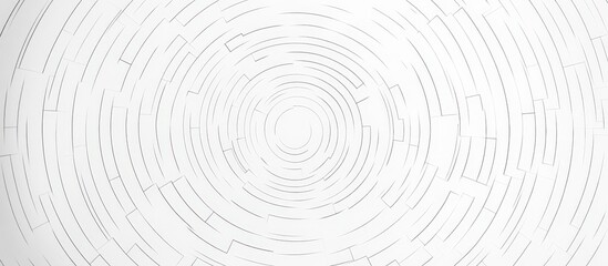 Abstract White Circular Labyrinth Design
