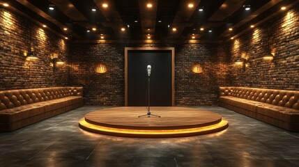 Elegant and Intimate Music Venue: A Stage Set for an Unforgettable Performance