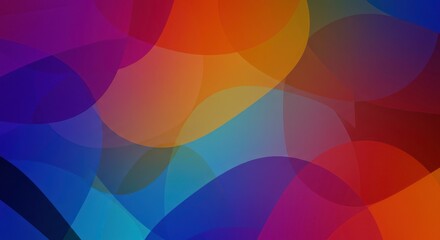 Vibrant Color Abstract: A captivating and artistic composition, a harmonious arrangement of overlapping, translucent, organic shapes, creating a visually stunning and dynamic effect.