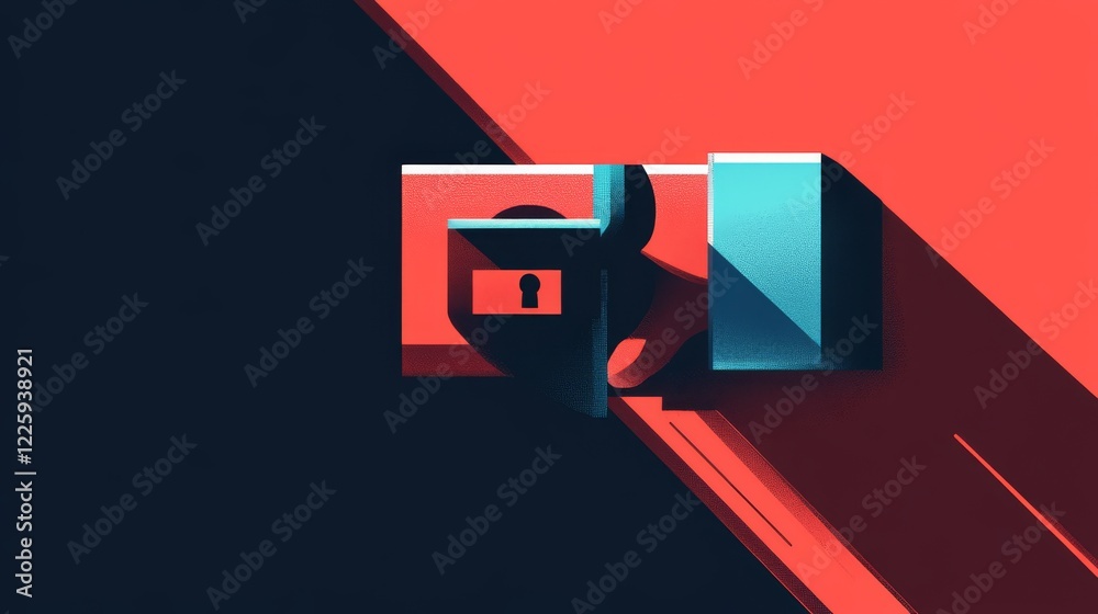 Poster cyber security and online data protection with tacit secured encryption software . concept of smart 