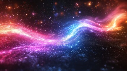 Cosmic energy streams flow in nebula