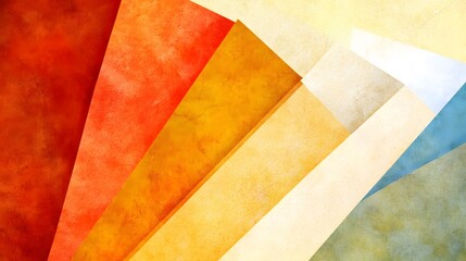 Abstract Geometric Warm Color Palette Background Design