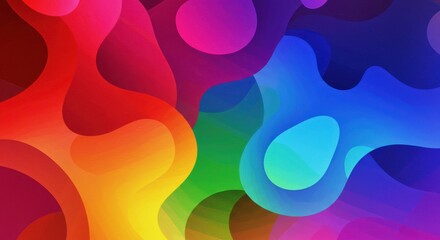 Color Flow: a vibrant artwork showcases a mesmerizing interplay of colors and shapes, perfect for adding dynamic flair to design projects.