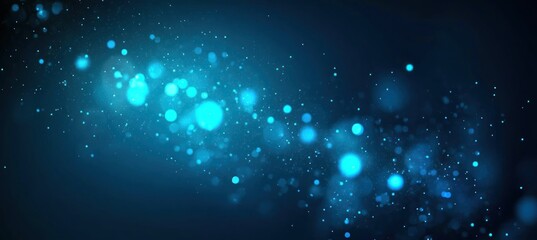 Obraz premium Abstract Blue Glimmering Stardust Background