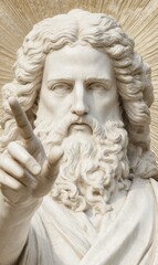 The image of God as a majestic figure with a divine presence reaching out to humanity symbolizes blessings, safety, and protection.