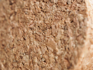 Cork wood background with natural texture and warm color, perfect for creating a cozy atmosphere.