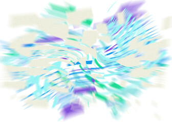 An abstract transparent iridescent color blur design element.