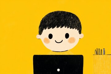 UI design of a landing page for children's products and services.