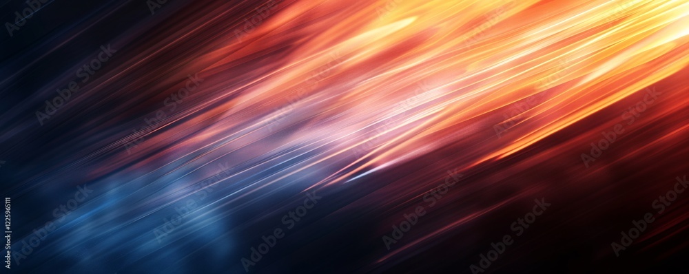 Fototapete Dynamic shapes and color transitions created by intersecting lines in abstract background