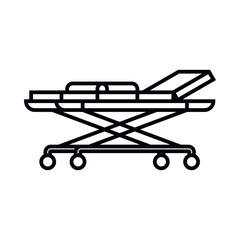 hospital bed illustration