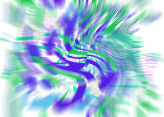 An abstract transparent iridescent color blur design element.