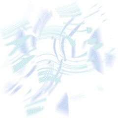 An abstract transparent iridescent color blur design element.