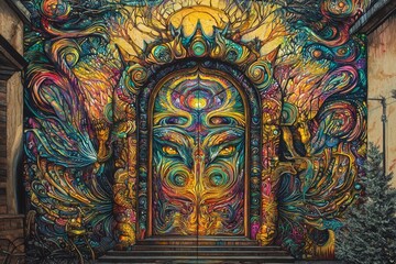 Exploration of DMT and LSD through vibrant fractal art.