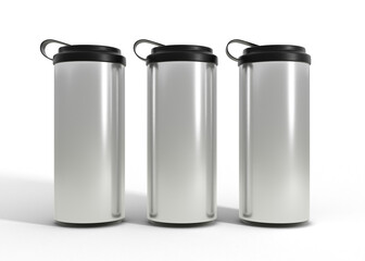 Metallic Sports Water Bottle Mockup