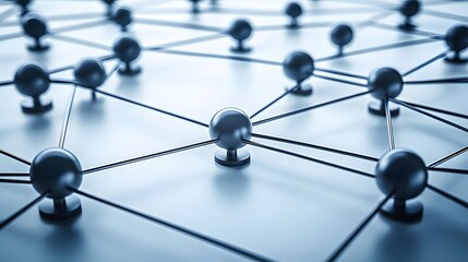 Abstract Network Connection Global Sphere Nodes