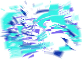 An abstract transparent iridescent color blur design element.