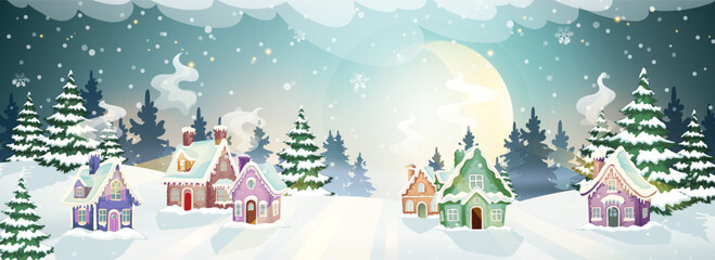 Winter holiday village