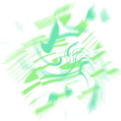 An abstract transparent iridescent color blur design element.