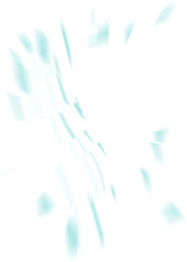 An abstract transparent iridescent color blur design element.