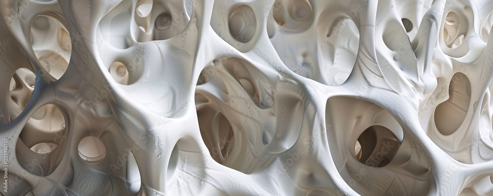 Aufkleber intricate network of interconnected organic shapes creating a complex and fascinating visual abstrac