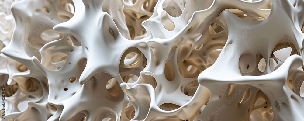 Fototapete abstract organic form background showing trabecular bone structure