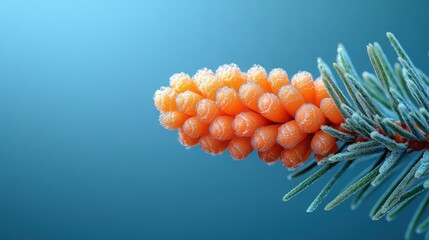Frosty Pine Cone: A Winter's Embrace