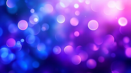 Abstract blurred background with glowing circles in shades of pink and blue