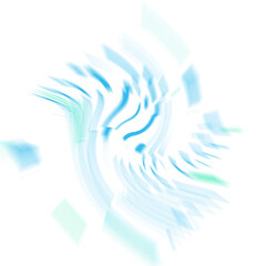 Naklejka premium An abstract transparent iridescent color blur design element.