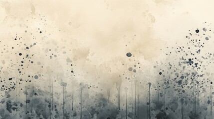 Abstract Beige and Gray Watercolor Splashes