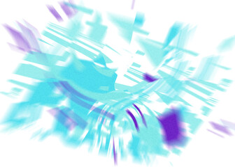An abstract transparent iridescent color blur design element.