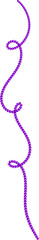 Purple Beads String for Mardi Gras Decoration