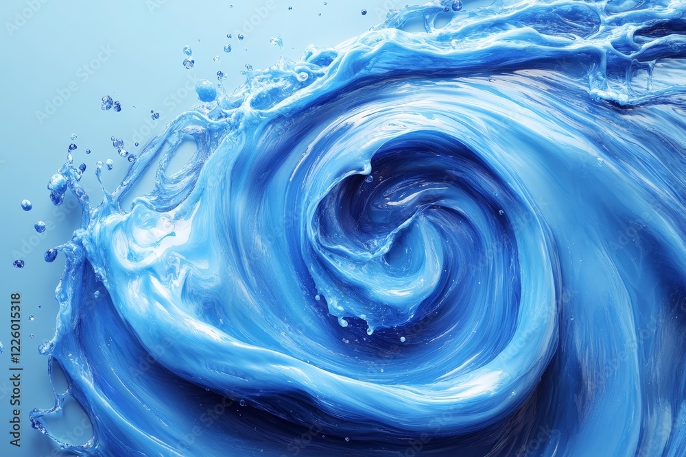 Leinwandbilder swirling blue water creates dynamic patterns in a vibrant display of motion and texture
