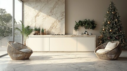 Modern Minimalist Christmas Interior Design