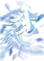 An abstract transparent iridescent color blur design element.