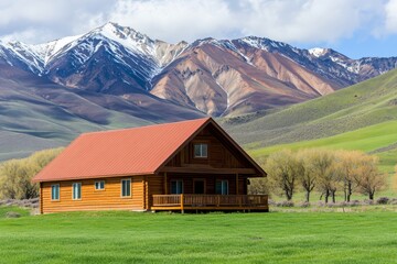 Obraz premium house in the mountains