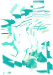 An abstract transparent iridescent color blur design element.