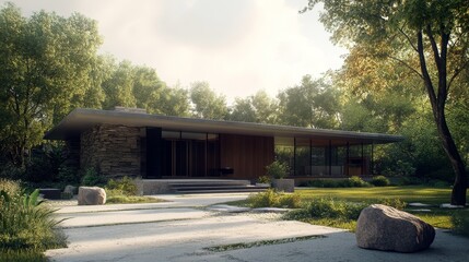 Fototapeta premium house in the woods