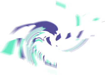 An abstract transparent iridescent color blur design element.