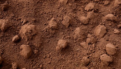 Rustic, Detailed Dirt Texture Against a Rich Brown Background CloseUp Exploration of Natural Textures and Earthy Tones